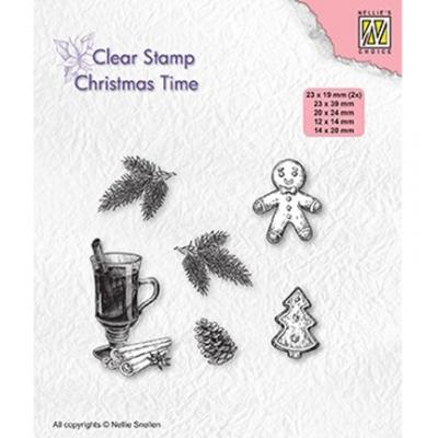 Nellie's Choice Clear Stamps - Christmas Time - Christmas Decorations